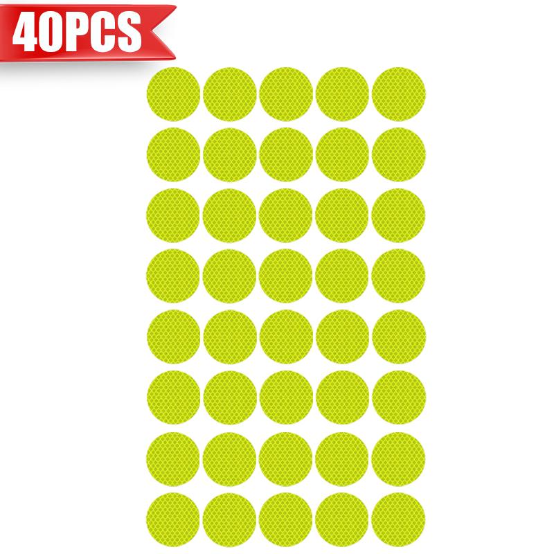 8010PCS Car Helmet Safety Warning Reflective Stickers Night Safety Driving Warning Stickers Universal Luminous for Night Riding