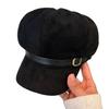 New British-style vintage beret for women, versatile for autumn, makes the face look smaller, with a high-end feel, made of suede fabric
