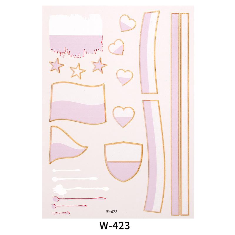 Tattoo Sticker Waterproof Bronzing Football World Cup Theme Event Holiday Tattoo