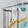 Modern Retro Style Bath Shower Curtain With Geometric Patterns Perfect For Bathroom Decor