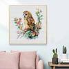 New Arrival 5D DIY Full Circle Diamond Painting "Painted Owl" Embroidery Cross Stitch Home Decor Gift