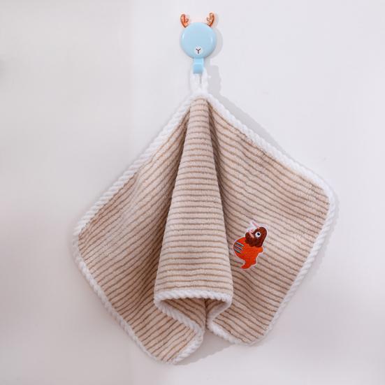 Soft Microfiber Children's Towel with Exquisite Lanyard Absorbent Non-Linting Quick-drying Bath Towel