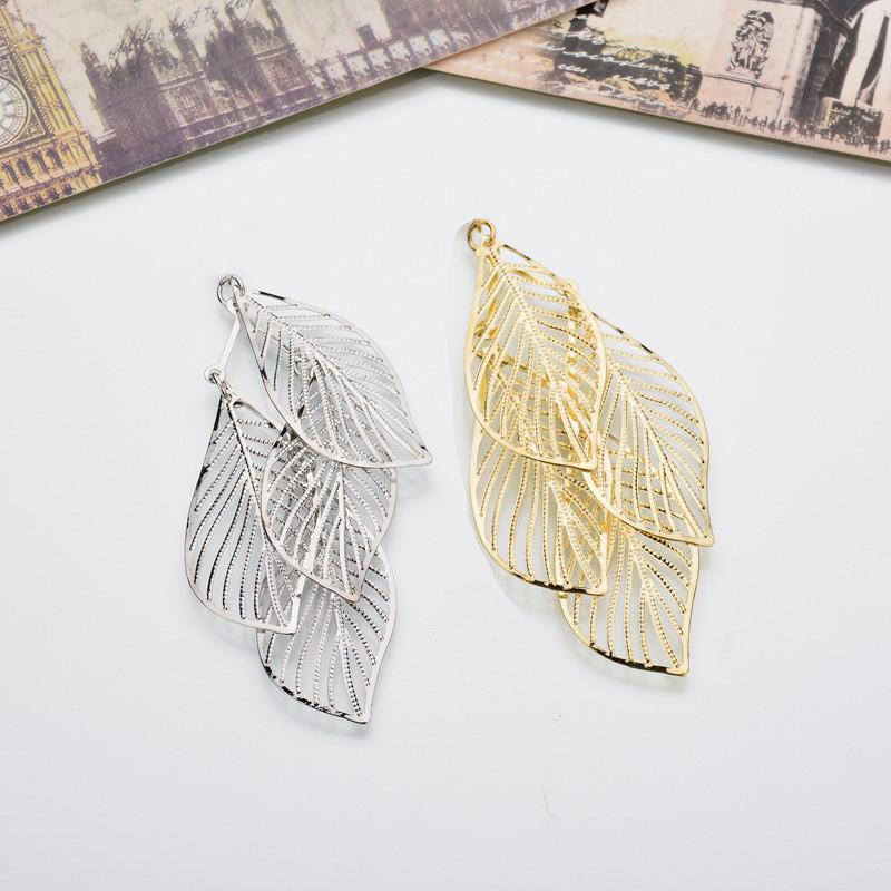 

Engood 60Pcs Alloy Wild Multi-layered Leaves Button for DIY Jewelry Earring Necklace Pendants Sewing Trim & Embellishments Craft