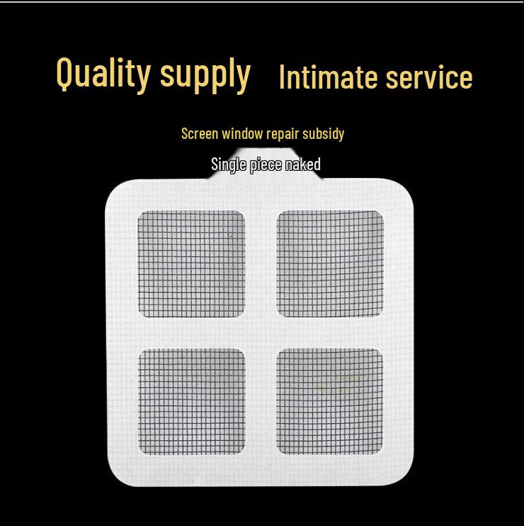 Self-Adhesive DIY Anti-Mosquito Window Screen, Cut-to-Fit Invisible Net with Velcro