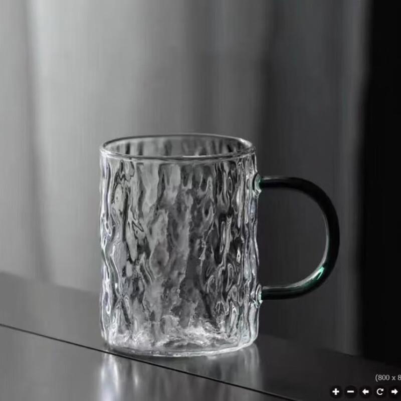Hammered Glass Pitcher with Infuser and 2 Glacier Cups