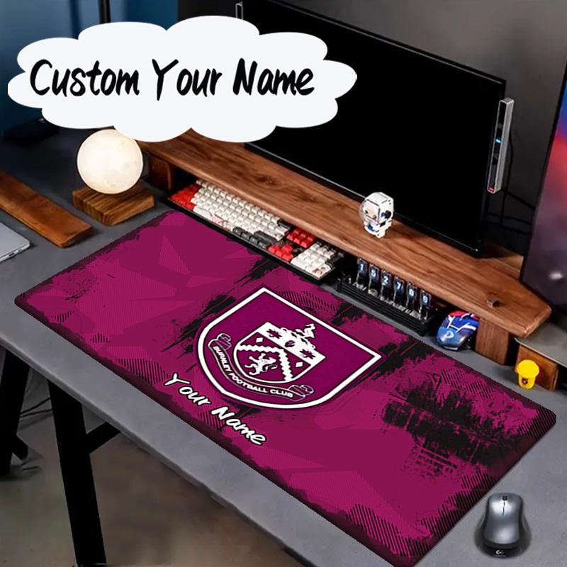Custom Name Mouse pad Football Club Burnley Mouse pad, Gaming Mouse Pad, keyboard pad, Desk Decor for computer notebook Fan Birthday Gift