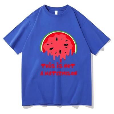T-shirts Streetwear This Is Not a Watermelon Palesti Graphic Tee Shirt Mode T-shirt à manches courtes Unisexe 100% coton T-shirt surdimensionné