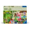 Puzzle - RAVENSBURGER - 100 pièces - Jardinage - Couleurs vibrantes - Support inclus