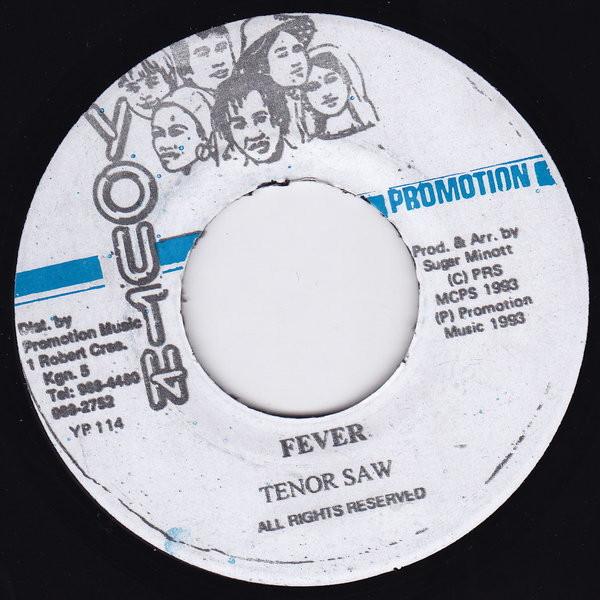 

7inch Record TENOR SAW Fever YP114 1993 Jamaica Reggae Ska Dub Used
