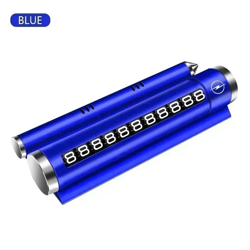 AAHK1 Metal Car Temporary Parking Card Rotatable Phone Number Plate For Opel Astra Insignia Mokka Zafira Corsa Vectra Antara Meriva