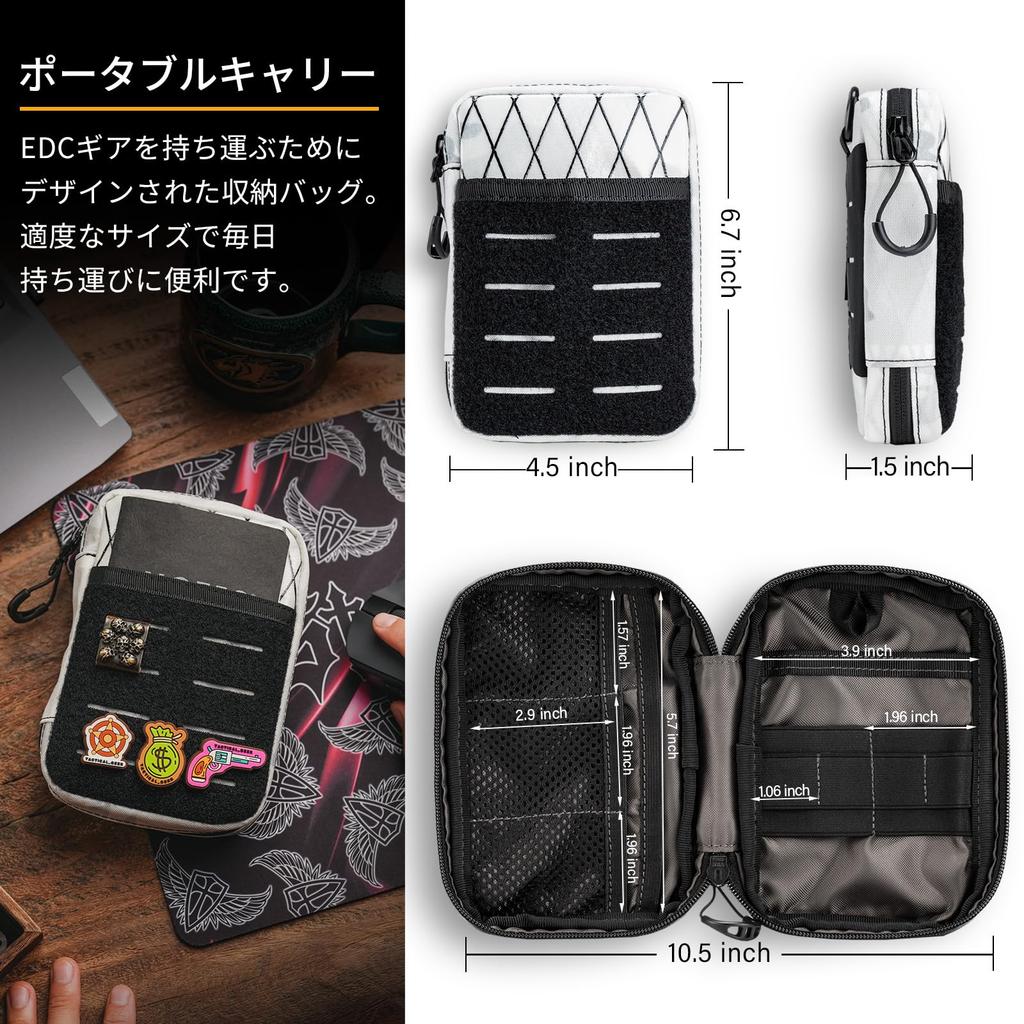 TACTICAL GEEK Block EDC Compact Waist EDC Pouch Molle Tool Convenient Tool Organizer Bag for Daily Utility Tool Organizer Multicam Alpine E3.0 Pouch,