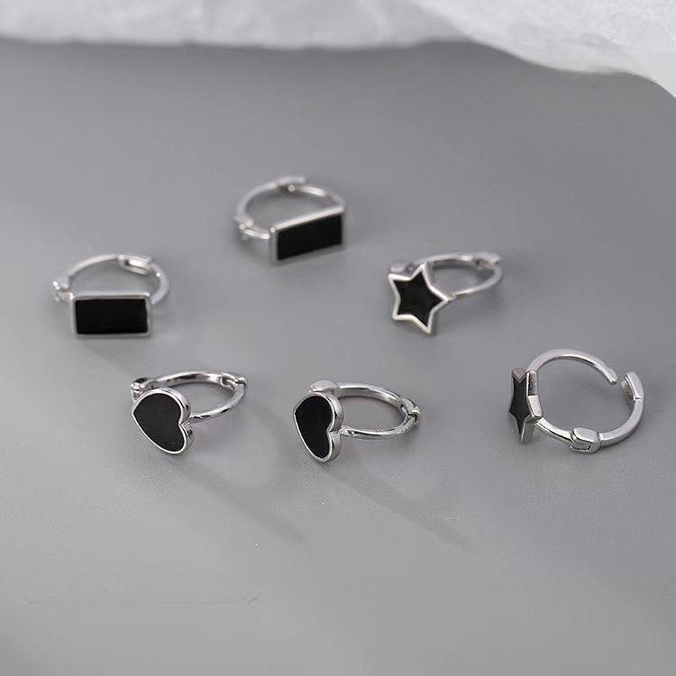 925 Silver Four-Leaf Clover Ear Cuffs: Trendy Women's Hoop Earrings with Exquisite Design