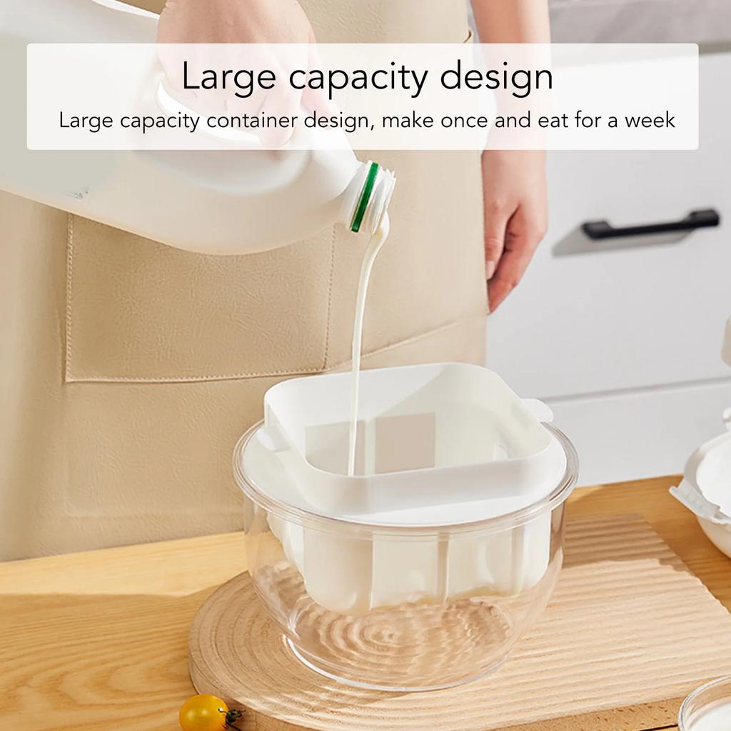 Yogurt Whey Separator Round Large Capacity Efficient Fine Mesh Yogurt Maker Filter for Home Kitchen Yogurt Whey Strainer