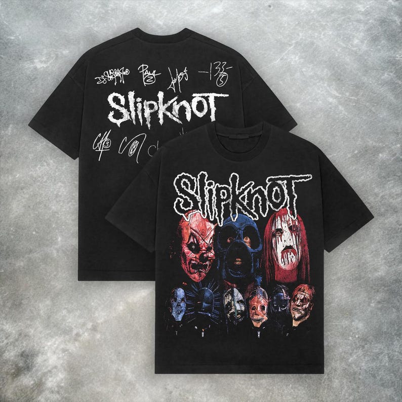 

Slipknot 2003 Повторний друк Футболка Y2K Nu-metal Гурт Футболка Чоловіки Жінки Оверсайз Бавовна Вільний Вуличний одяг Харадзюку Жіночий Чоловічий Одяг XXXL різнокольоровий