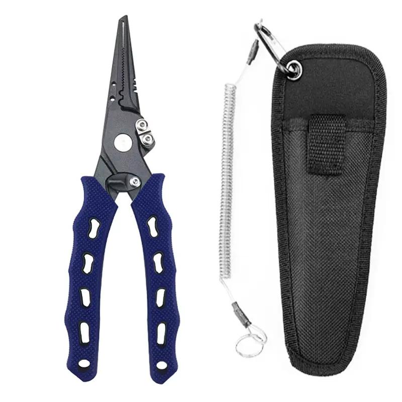 Oem Dn Stainless Steel Split Ring Fishing Pliers Tools Wire Cutter Plier Multifunction Wire Cutting Pliers синий