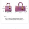 2025 Women's Luxury Ostrich-Pattern Leather Handbag - Versatile Shoulder & Crossbody Bag