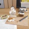 Bunter japanischer Katzenbuch- & Handyhalter Harz-Miniatur-Ornament