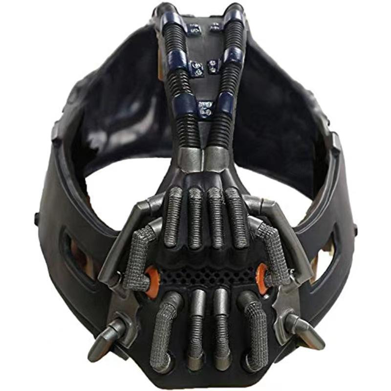 Role Play Kryt hlavy Oblečení Bane Maska Film Temný rytíř Cosplay Latexová maska Halloweenská párty Velikost pro dospělé Helma