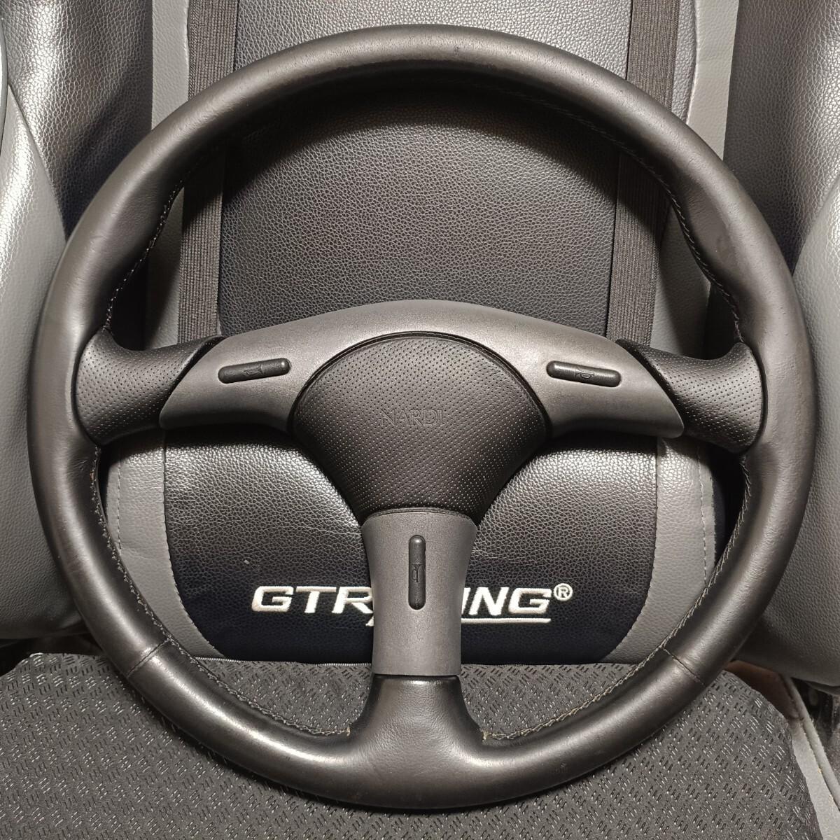 Buy it now Genuine NARDI Steering 37 370mm Black Leather Free Shipping
