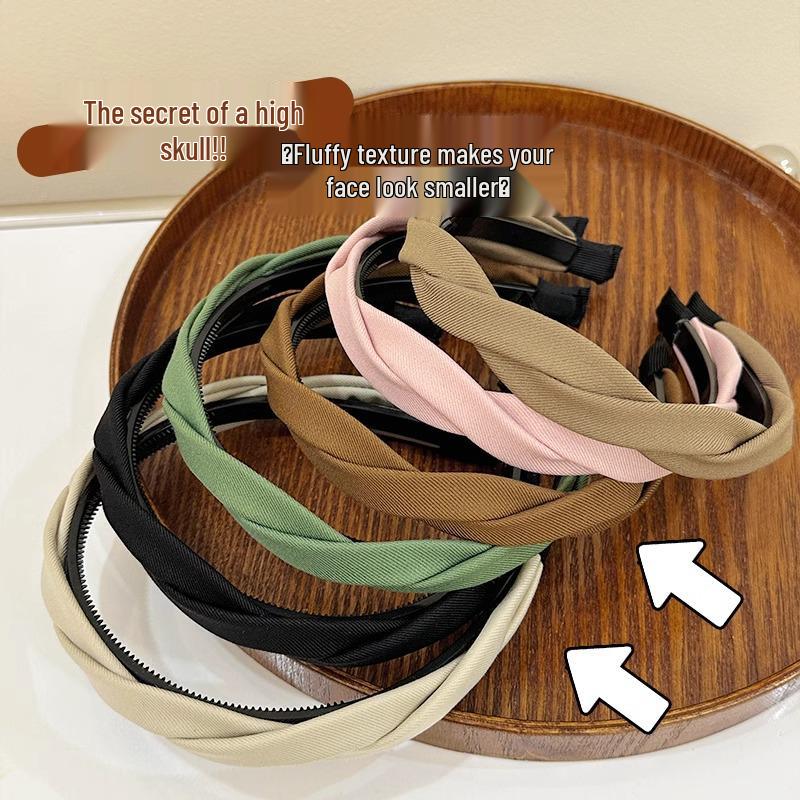 2024 Korean Style Braided Headband: High-End, Versatile Hair Accessory for Washing Face or Going Out