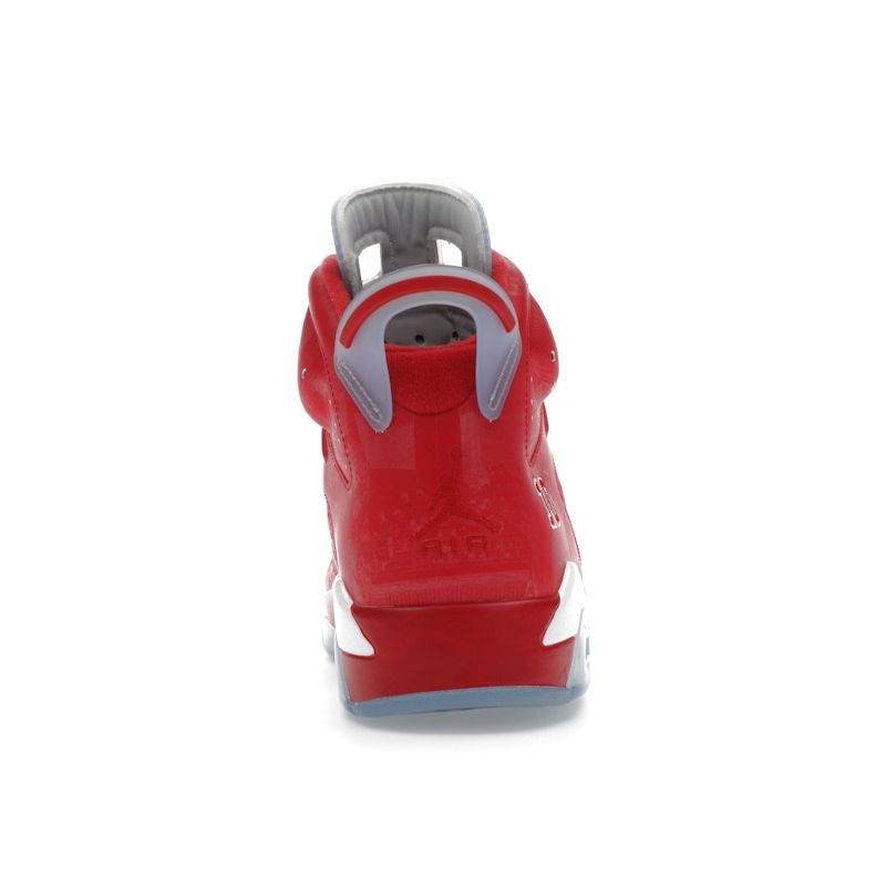 Air Jordan 6 Retro Slam Dunk Unisex Sneakers Red Varsity-Red Varsity-Red-White 717302-600