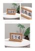 Nordic Minimalist Wooden Desk Calendar and Ornaments