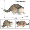 Oenux Kitty Dog Animals Model Action Figure Siamese Husky Pug Rottweiler Puppy Figurines PVC Cute Collection Toy Kids Gift