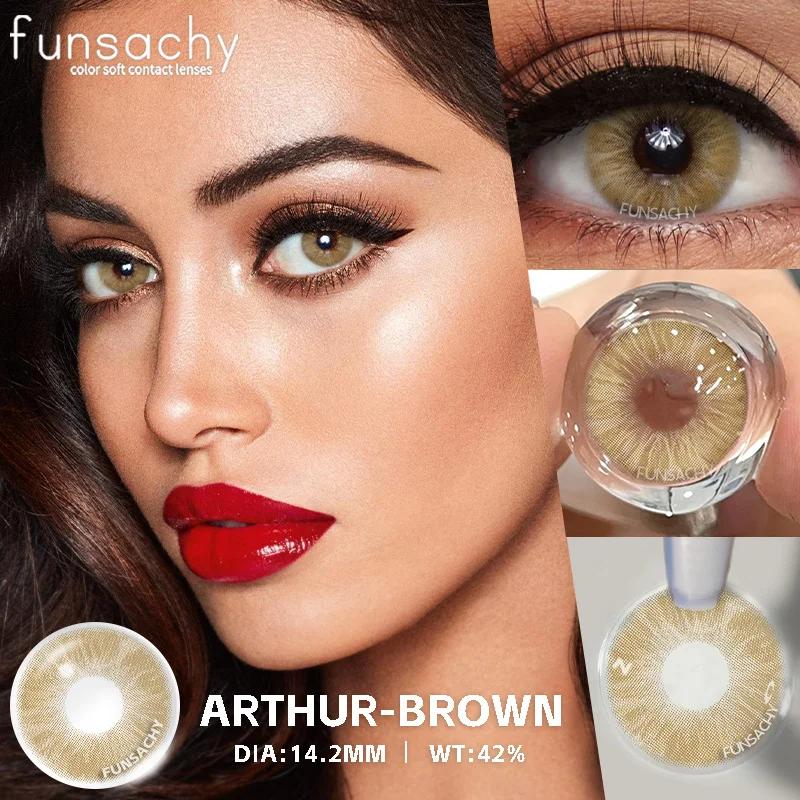 FUNSACHY 1 Pair MARGARET Color Contact Lenses for Eyes Fashion Cosmetic High Quality 14.5mm Contact Eye Contacts Lens