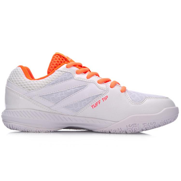 Li Ning Poseidon Stitching Cushioning, Wear Resistant Low top Badminton Shoes Women's White AYTN044-4