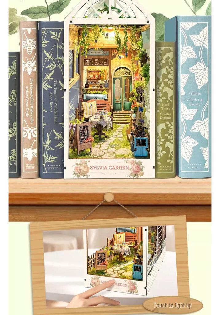 Sylvia Garden DIY 3D Book Nook: Creative Flower House Assembly Kit
