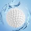 4 Pieces Circular Pure White Magic Cleaning Drum TPR Anti-Winding Laundry Ball Washing Machine for Dirt Removal and Knotting
