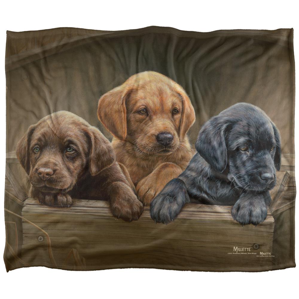 Wild Wings Silky Puppies Supersoft Blanket