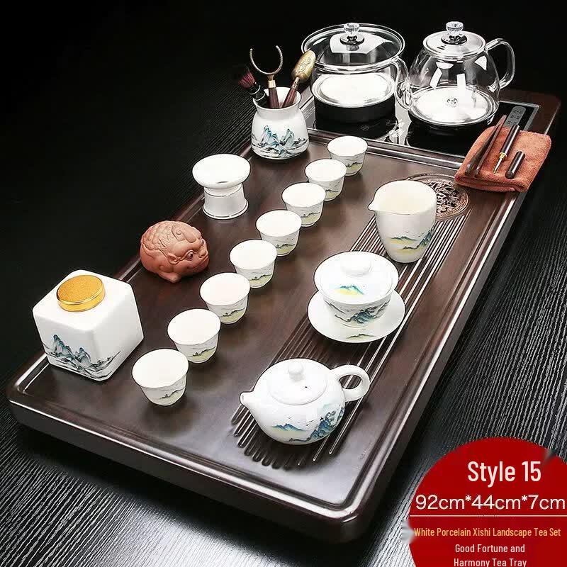 Jiakangming Automatic Solid Wood Gongfu Tea Tray