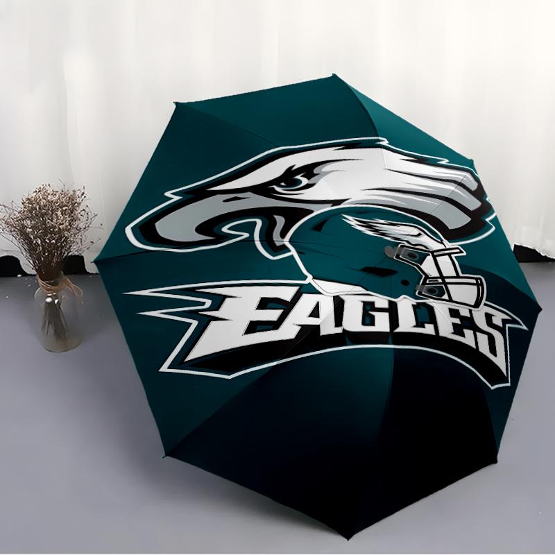 Printed Philadelphia Eagles LOGOPrinted Folding Umbrella,Outdoor,Leisure,And Travel Umbrella,Durable Umbrella Fabric,Birthday And Holiday Gift