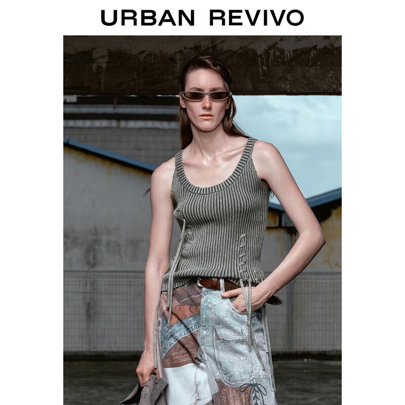 

Дизайнерский трикотажный топ без рукавов на завязках XL