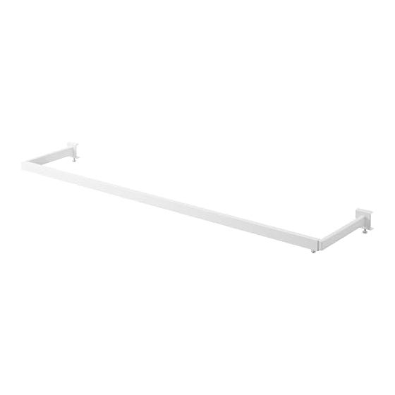 Yamazaki Jitsugyo Kamoi Telescopic Indoor Clothes Drying Hanger Depth Wide White W99-180 x D22.5 x H5-6.5cm Tower Indoor Drying Does Not Hit Doors or
