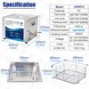 Industrial Ultrasonic Cleaner for Laboratory Use - High Power, Small Size, Ideal for Degreasing and Rust Removal