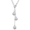925 Sterling Silver Necklace Pendan Three Rose Flowers For Women Exquisite Student Girlfriend Jewelry Accessories Wedding GiftGood product