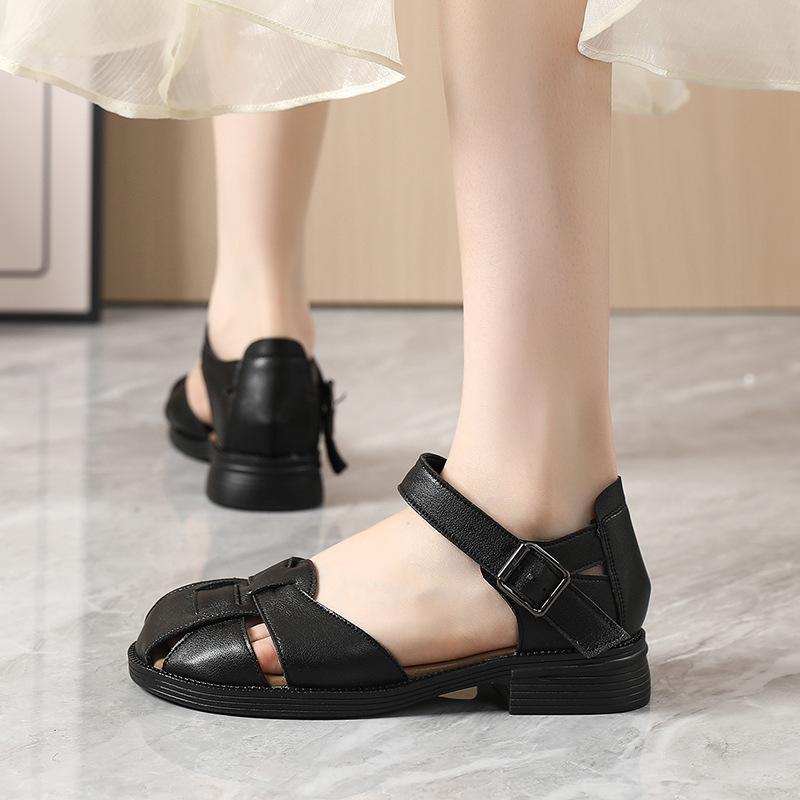 Fashion GKTINOO Women Shoes Summer Sandals Female 2025 Genuine Leather Women Casual Comfortable Woman Shoes Sandals Women Summer Shoes