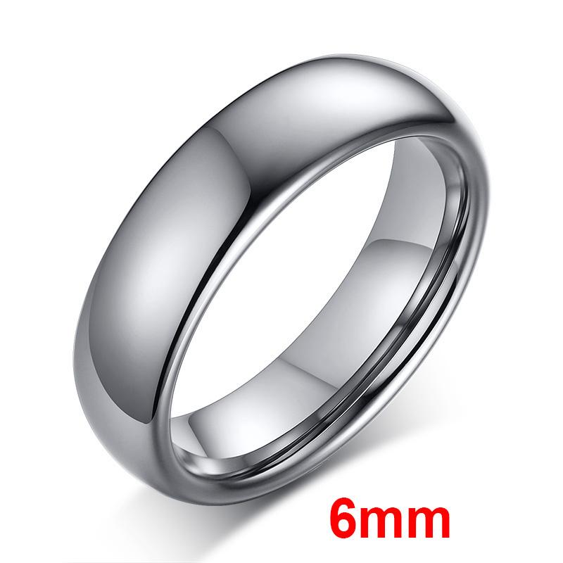 Basic 2/3/4/5/6mm Rings for Women, Classic Plain Wedding Bands Minimalist Jewelry, Anti Allergy Stainless Steel Metal Ring