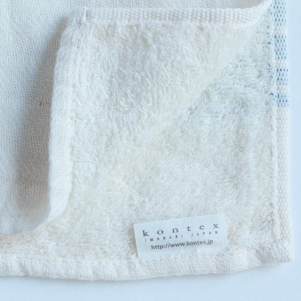 Imabari Towel Contex Flax Line Bath Blue Towel,