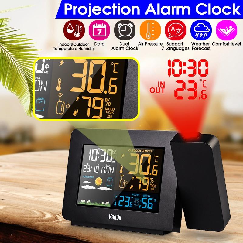 Buy Digital Weather Alarm Clock Weather Forecast Station Monitor