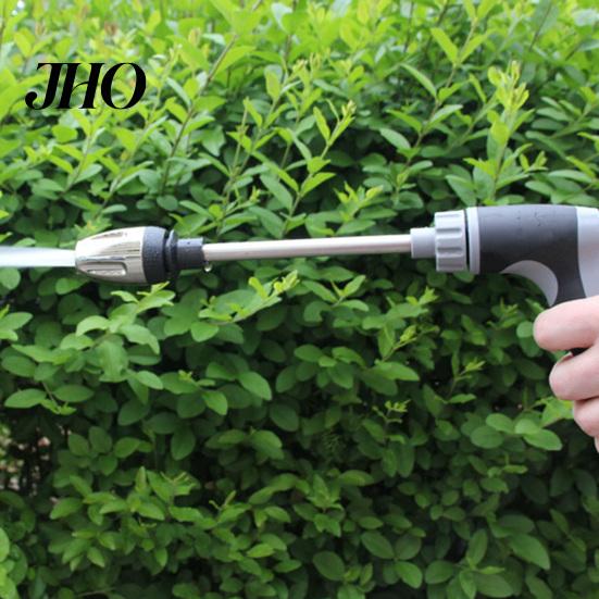 Durable Metal Hose Nozzle High Pressure Nozzle, Long Wand Booster Heavy Duty Garden Adjustable for Car Washing Yard Watering Roof Cleaning