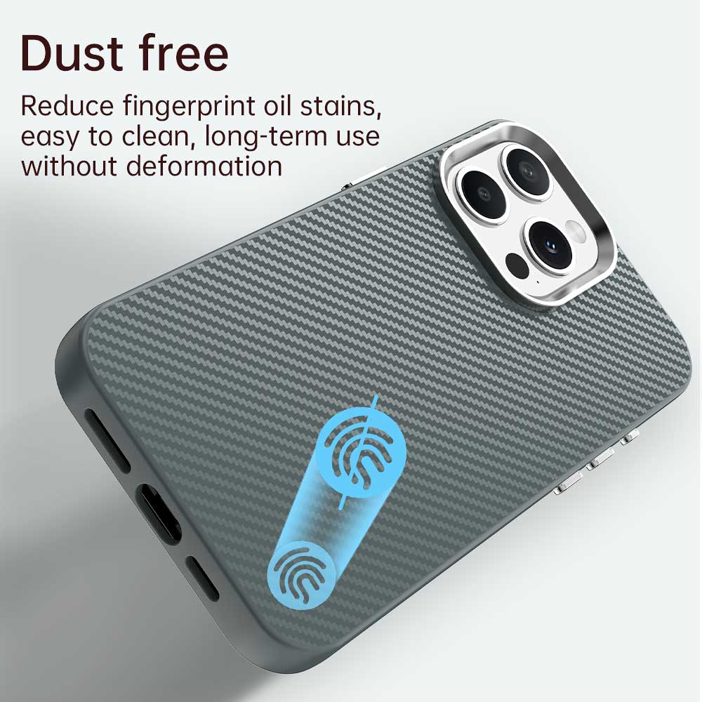 For iPhone 15 Pro Case Cell Phone Hybrid Back Cover Carbon Fiber Texture