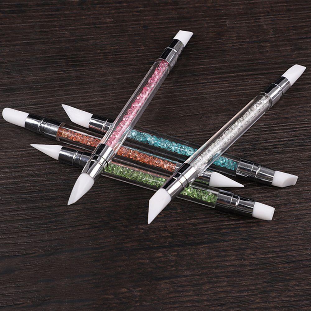 Pen Manicure Accessories Dotting DIY Silicone Nail Brush Painting Brushes Carving Pen Sculpture Pen