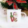 It's The Most Wonderful Time of Year Santa Claus Coffee Mug Merry Christmas Enamel Mug Xmas Eve Box Filler Cups Holiday Gift