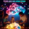 Ceiling Clouds With Lights DIY Atmosphere Lamp With Music Rhythm Color Changing Remote Control LED Cloud Lights For Living Room