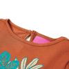 T-shirt enfants à manches longues cognac 92/104/116/128/140