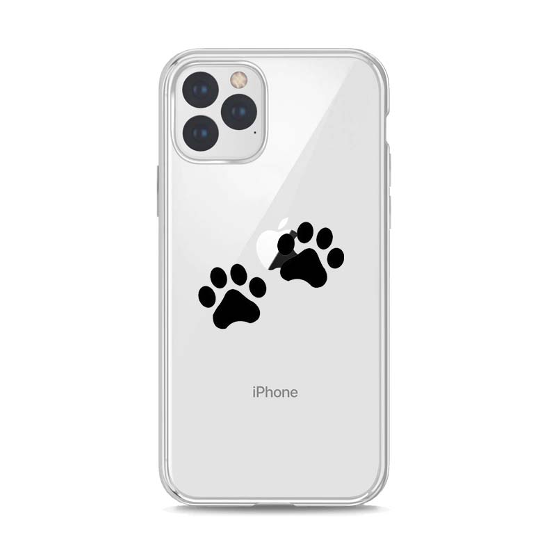 Silikonový kryt na tlapku psa pro Apple IPhone 13 12 Mini 11 Pro XS MAX XR X 8 7 6 6S 5 Plus SE pouzdro na telefon