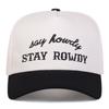 Baseball Stitching Stitched Embroidered Alphabet Rowdy Stay Neutral Gender Women  Men For Caps Spring Autumn Outdoor Sunscreen Hat Adjustable